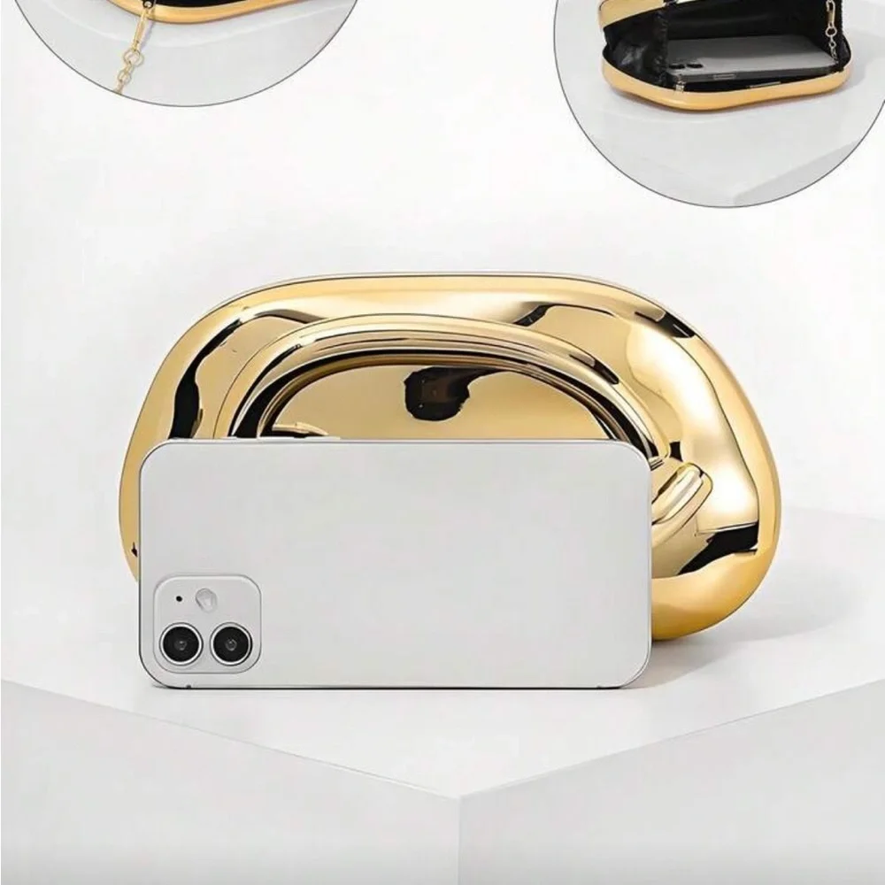 Elegant Gold Clutch Bag